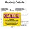 Signmission Radiation & Laser Sign, 7 in H x 10 in W, Plastic, Rectangle OS-2PACK-CR-P-710-L-10206 - alternate 2